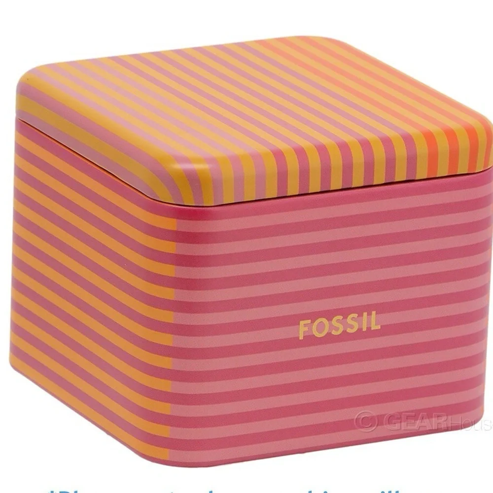 Fossil Scarlette Three-Hand Date Two-Tone Stainless Steel Watch.